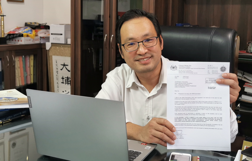 疫情高踞不下 考生面对压力<br>张健仁建议取消2020年SPM